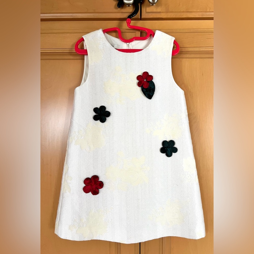 EP Kids Girl Christmas 3D Floral White Dress Size 3T 110cm/56